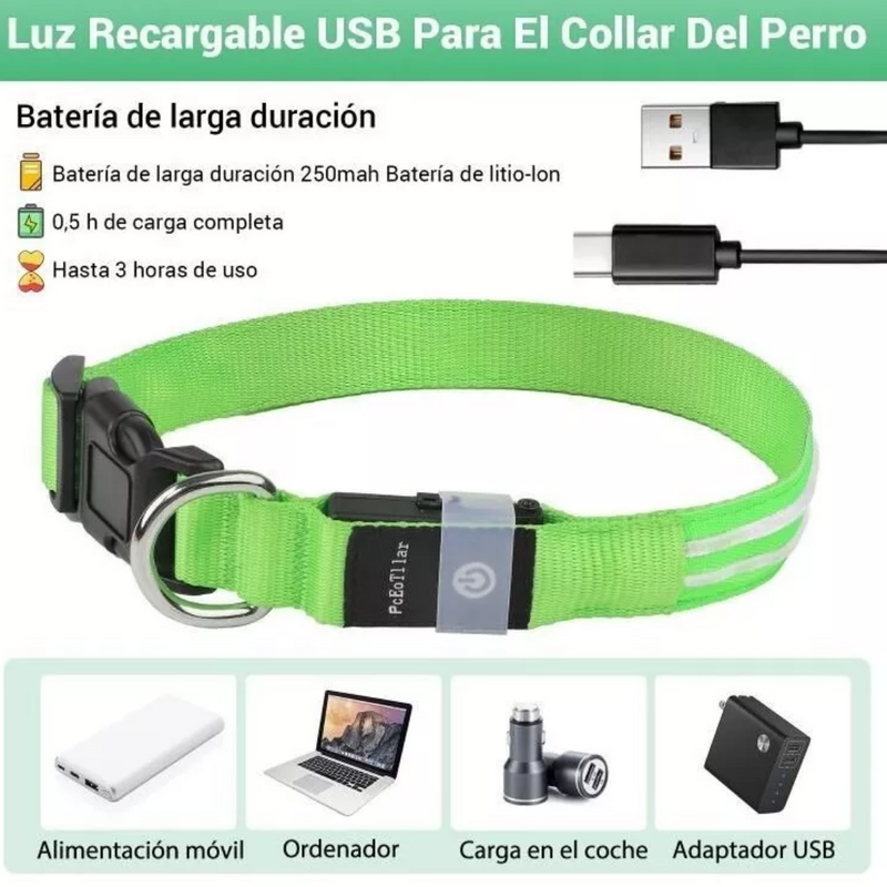 Collares Para Perros Reflectante Correa